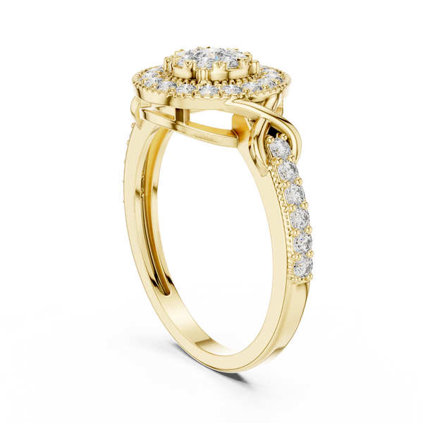 Grand Estate lab grown diamond ring