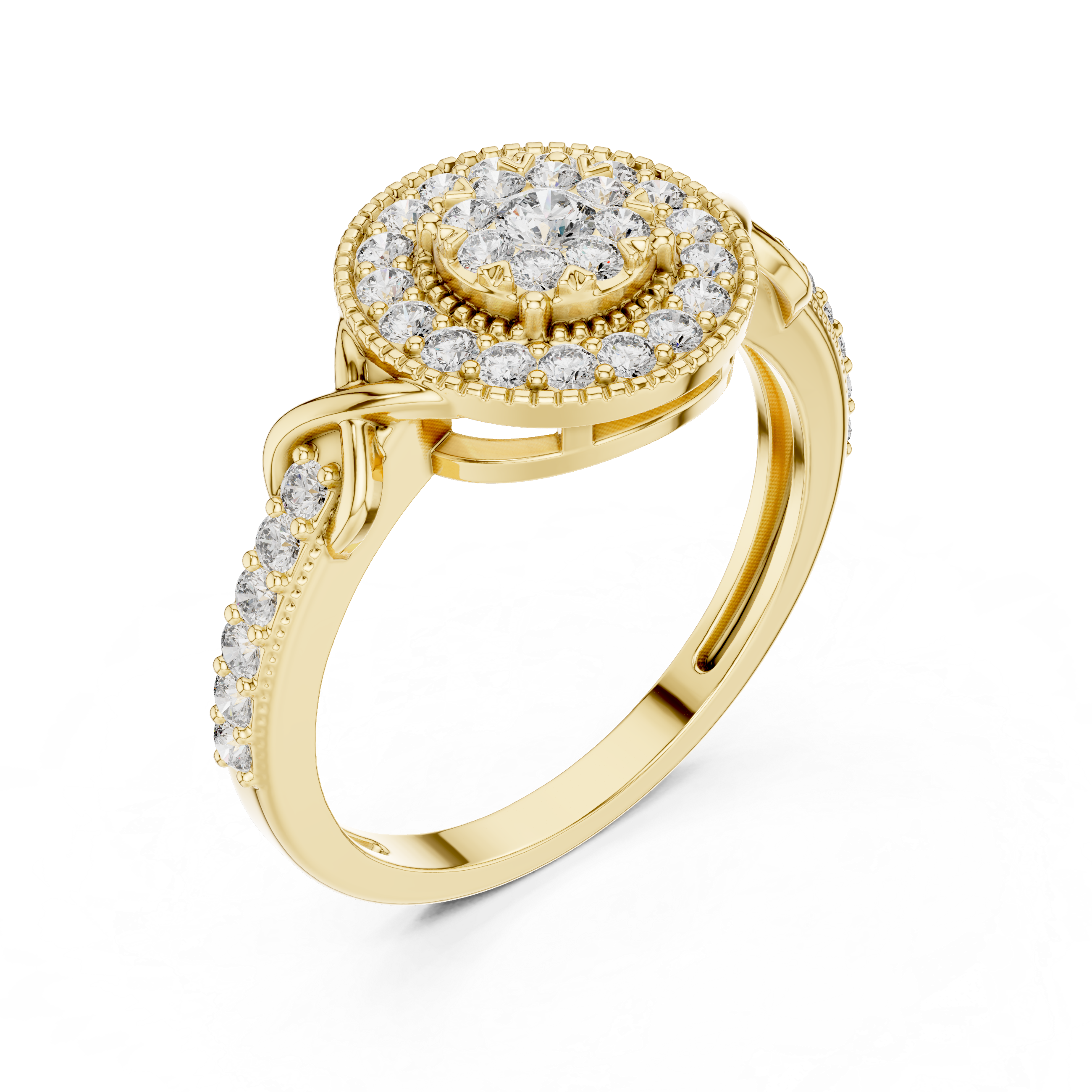 Grand Estate lab grown diamond ring