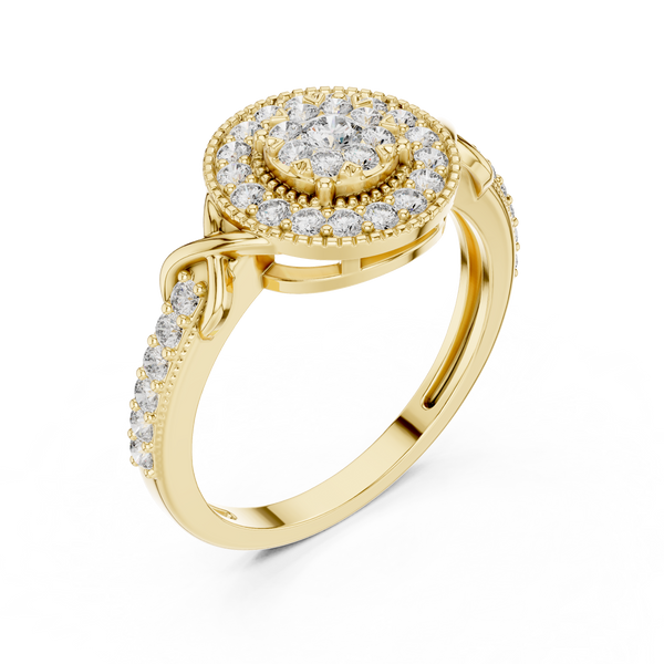 Grand Estate lab grown diamond ring