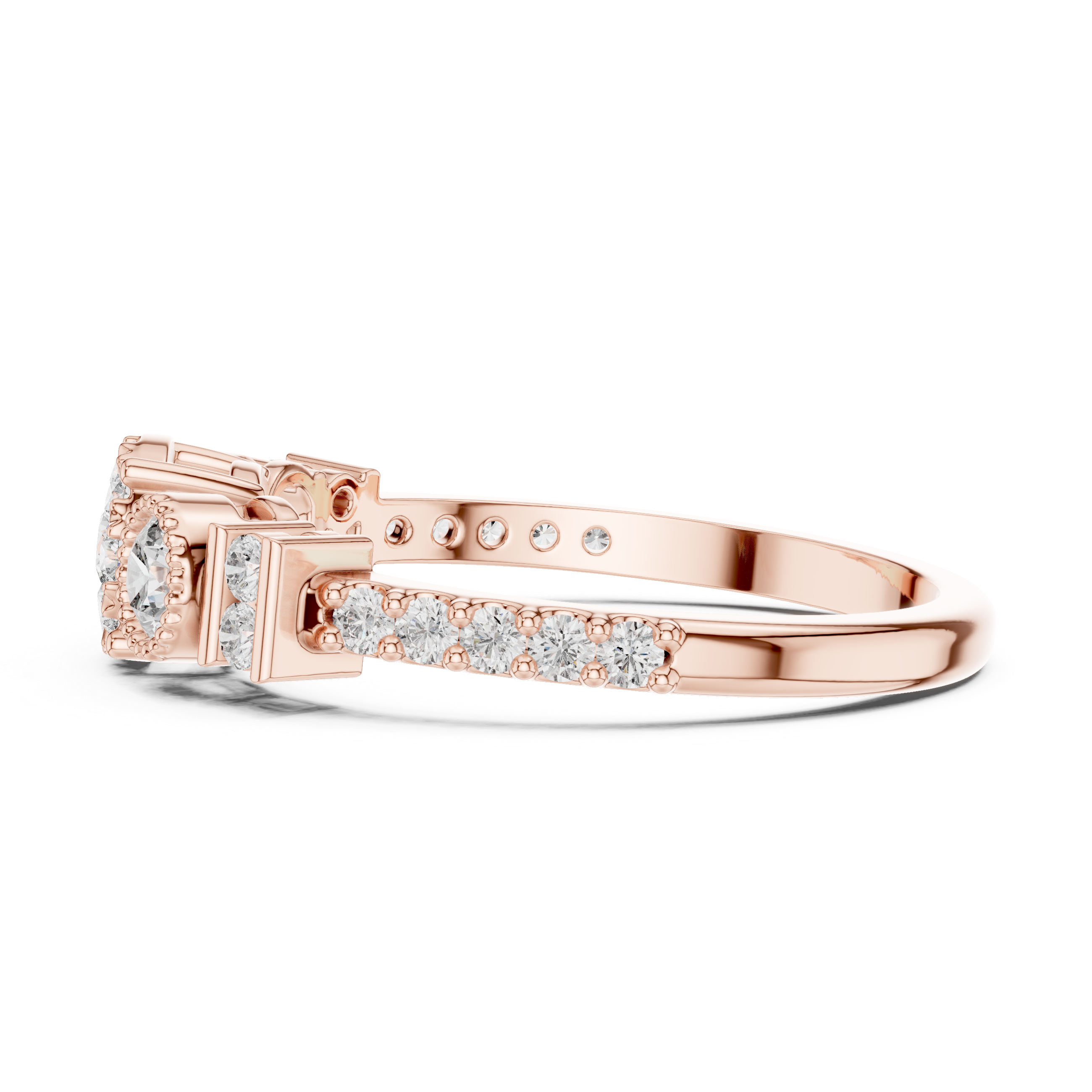 Winter Snow lab grown diamond ring