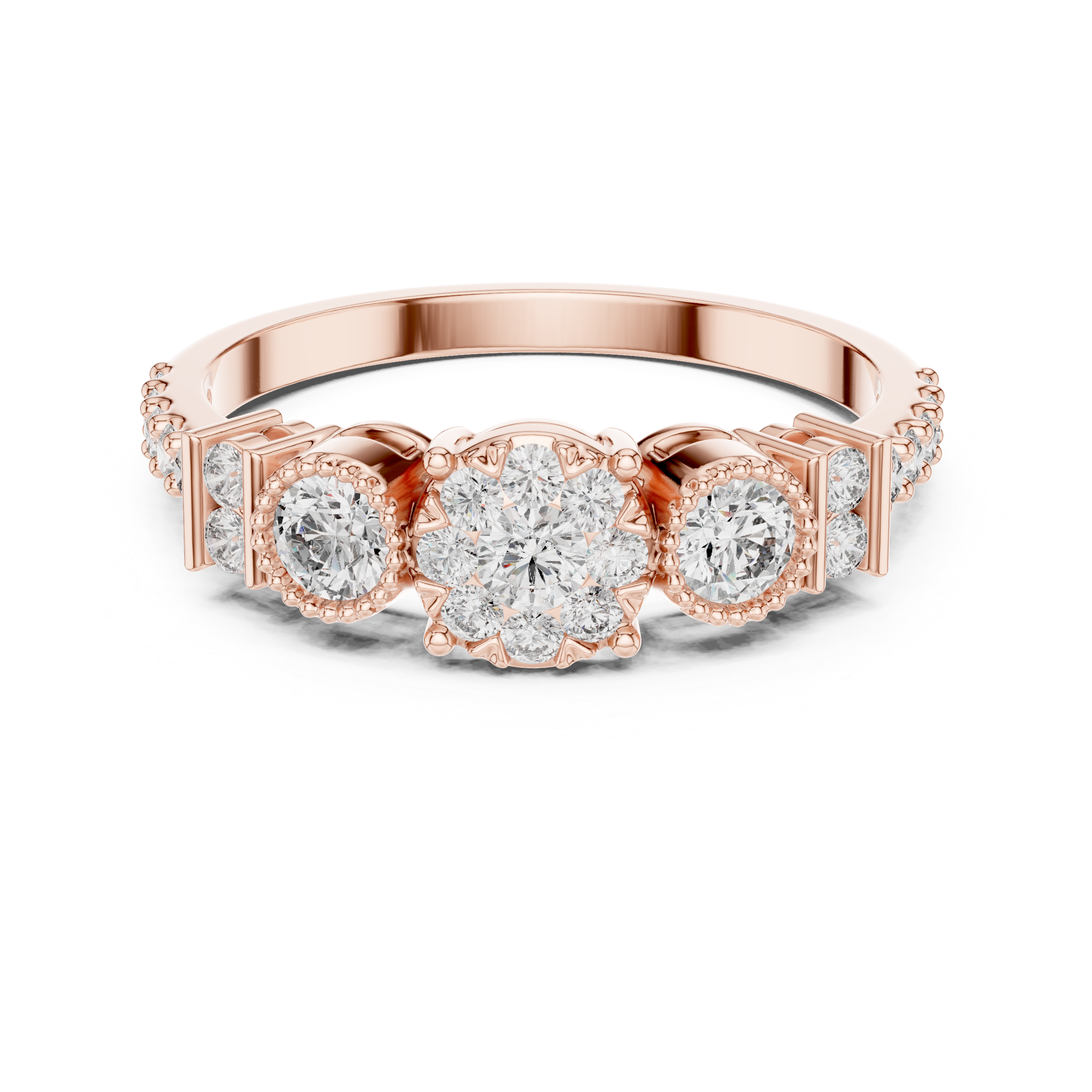 Winter Snow lab grown diamond ring