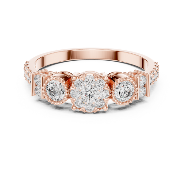 Winter Snow lab grown diamond ring