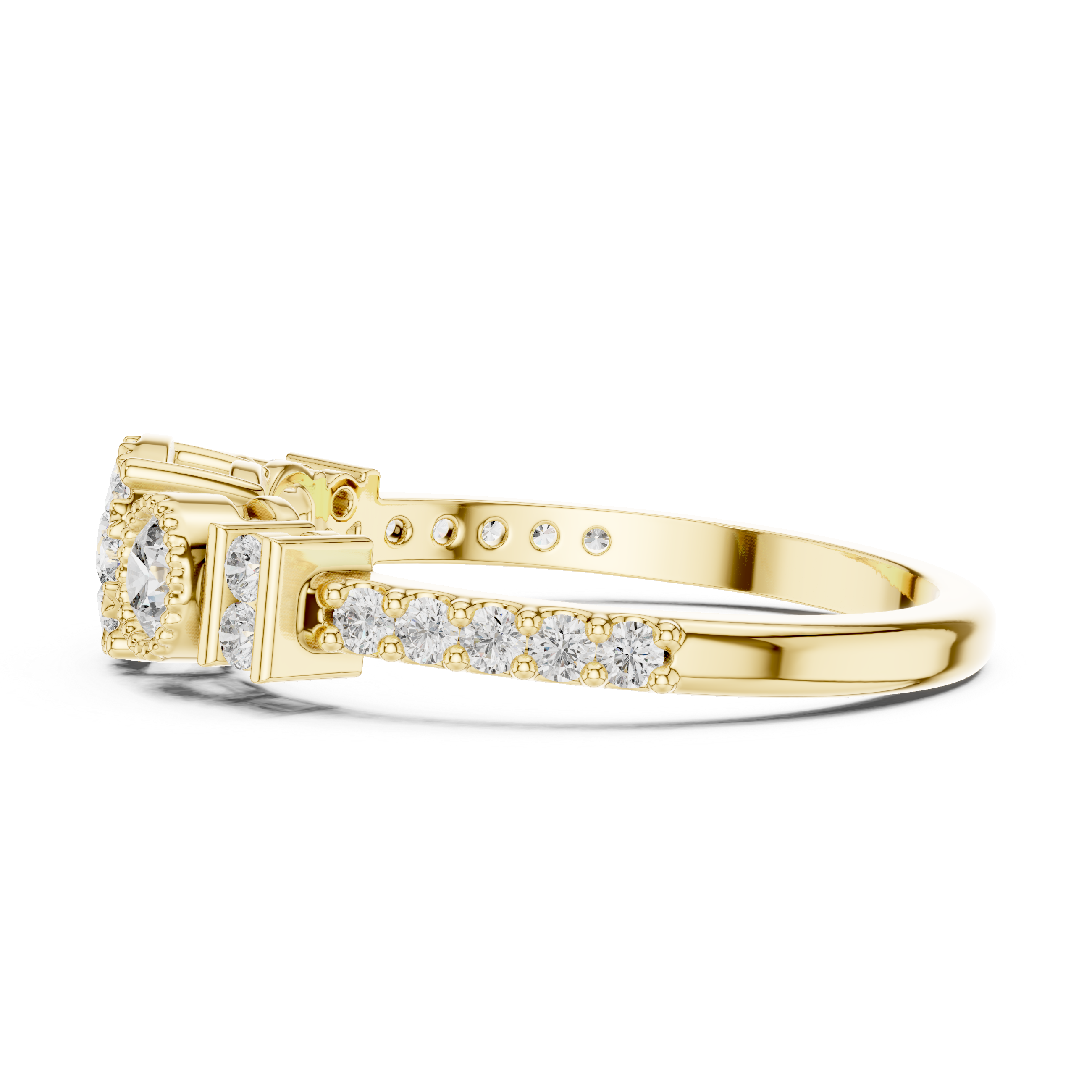 Winter Snow lab grown diamond ring