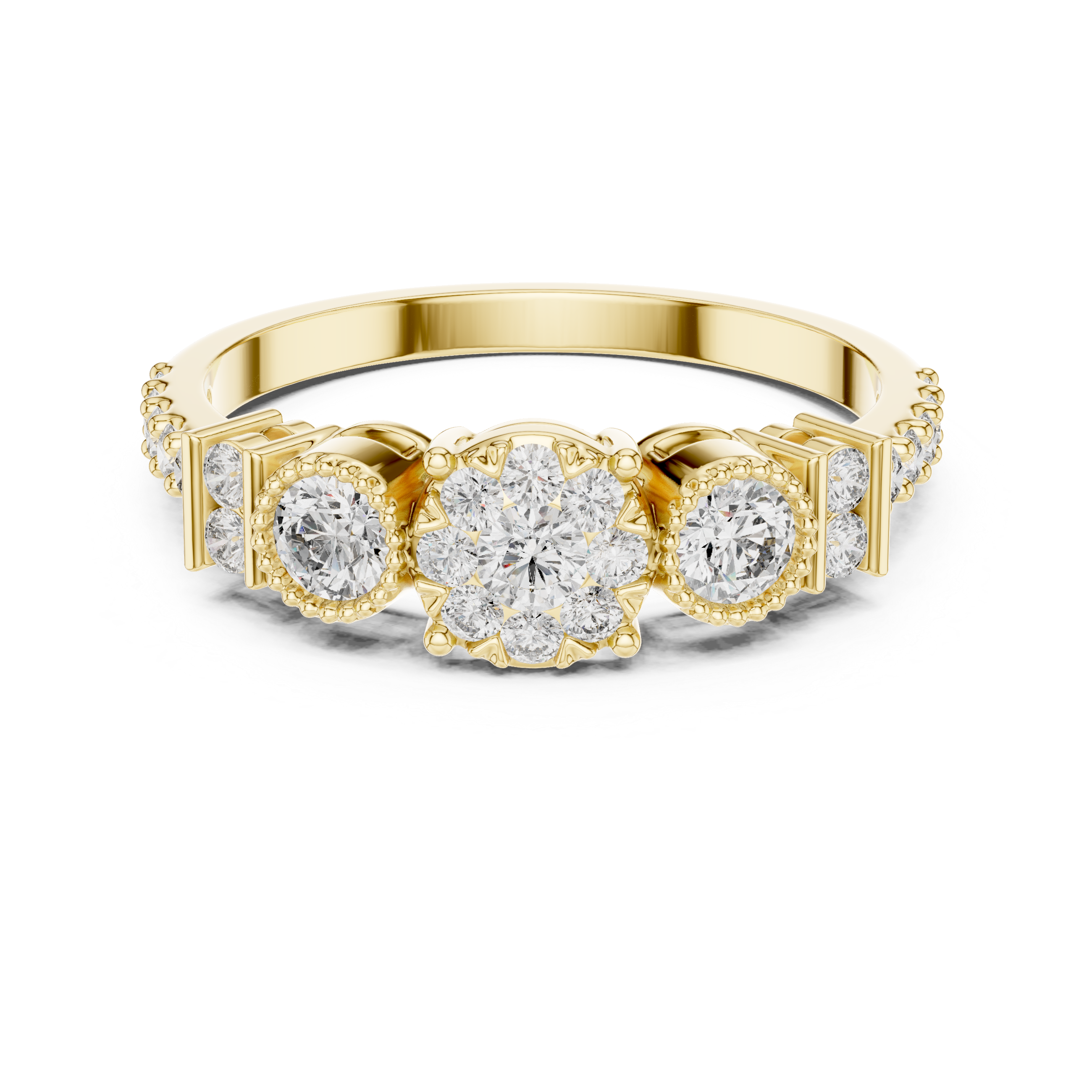 Winter Snow lab grown diamond ring