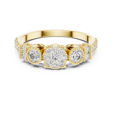 Winter Snow lab grown diamond ring