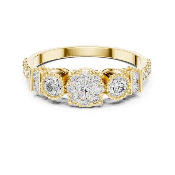 Winter Snow lab grown diamond ring