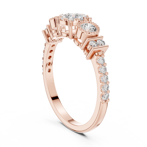 Winter Snow lab grown diamond ring