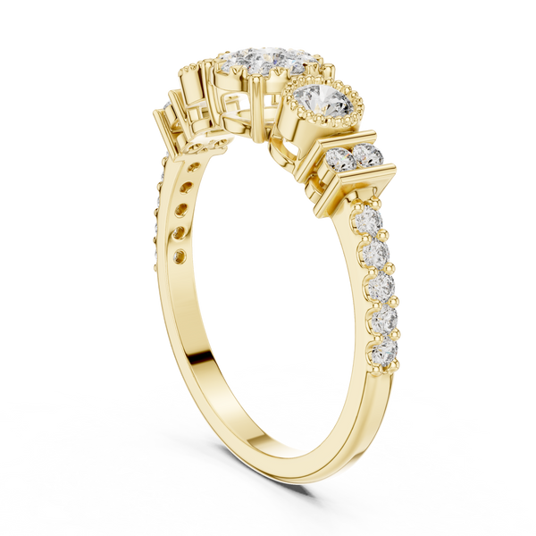 Winter Snow lab grown diamond ring