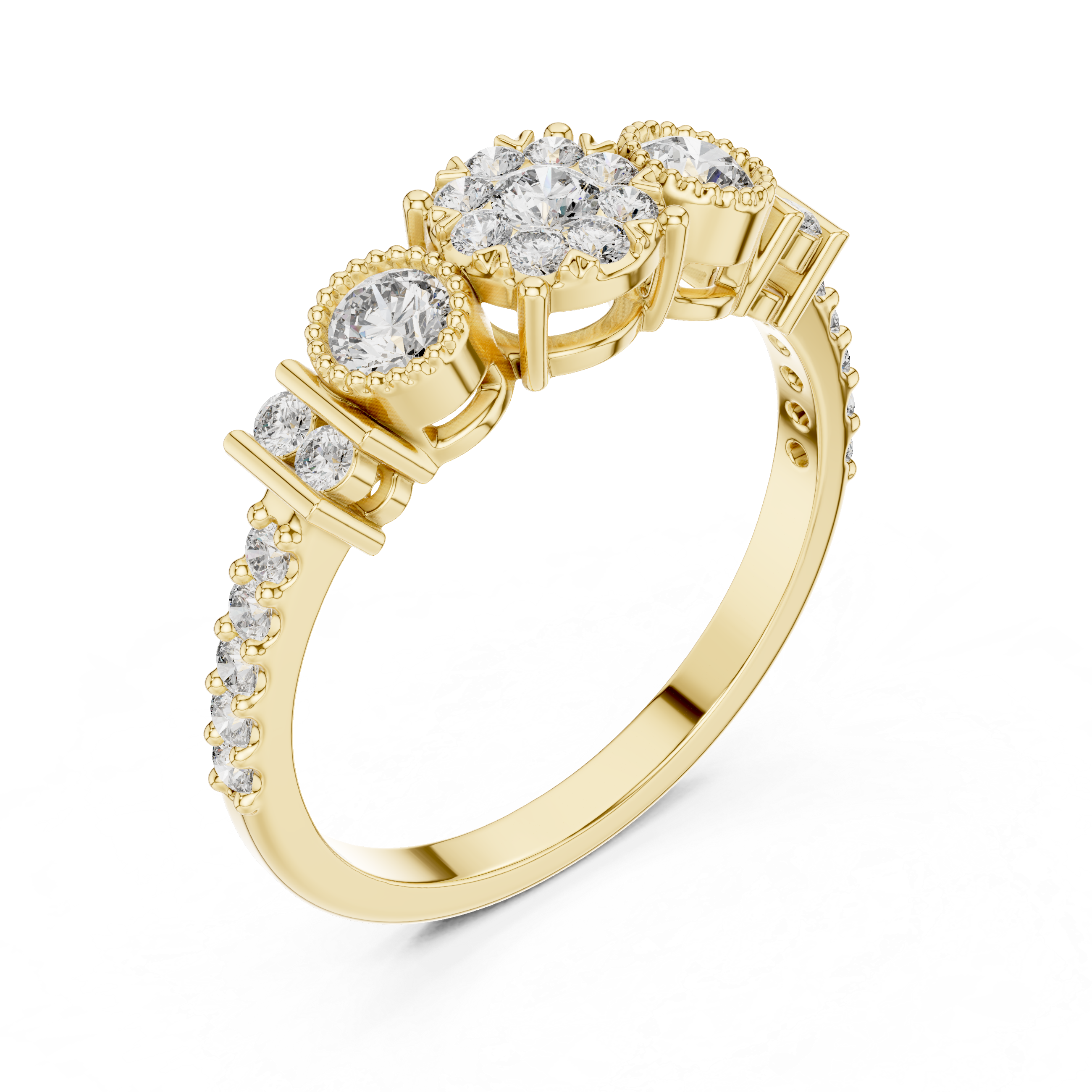 Winter Snow lab grown diamond ring