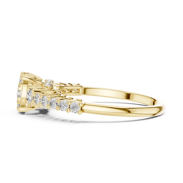 Cosmic Dust lab grown diamond ring