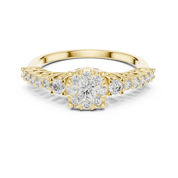 Cosmic Dust lab grown diamond ring
