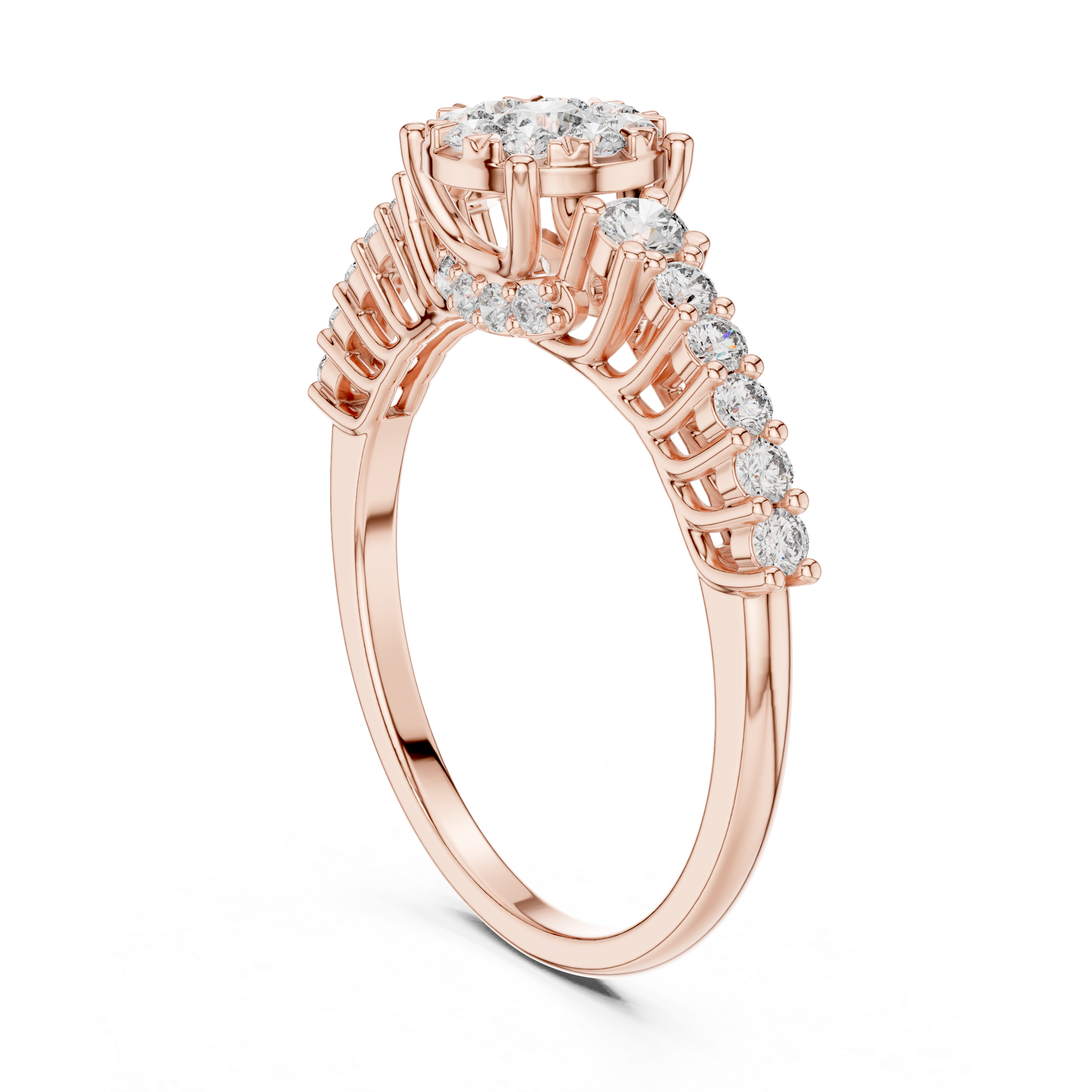 Cosmic Dust lab grown diamond ring