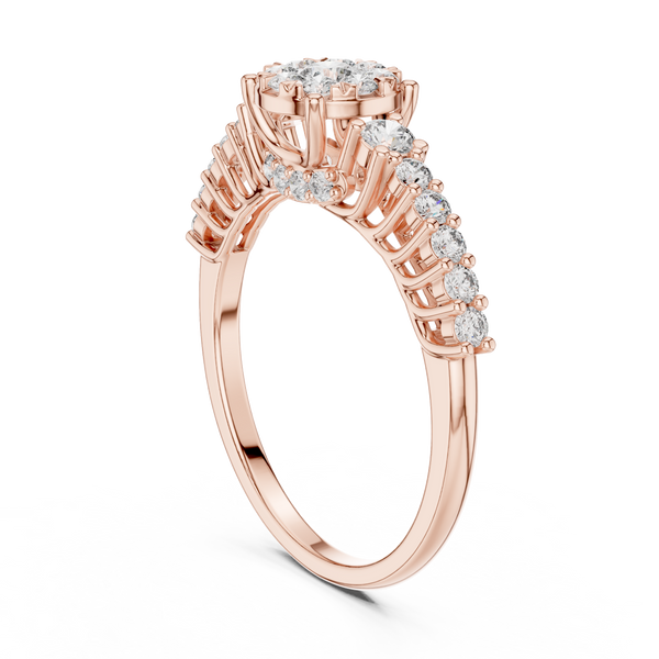 Cosmic Dust lab grown diamond ring