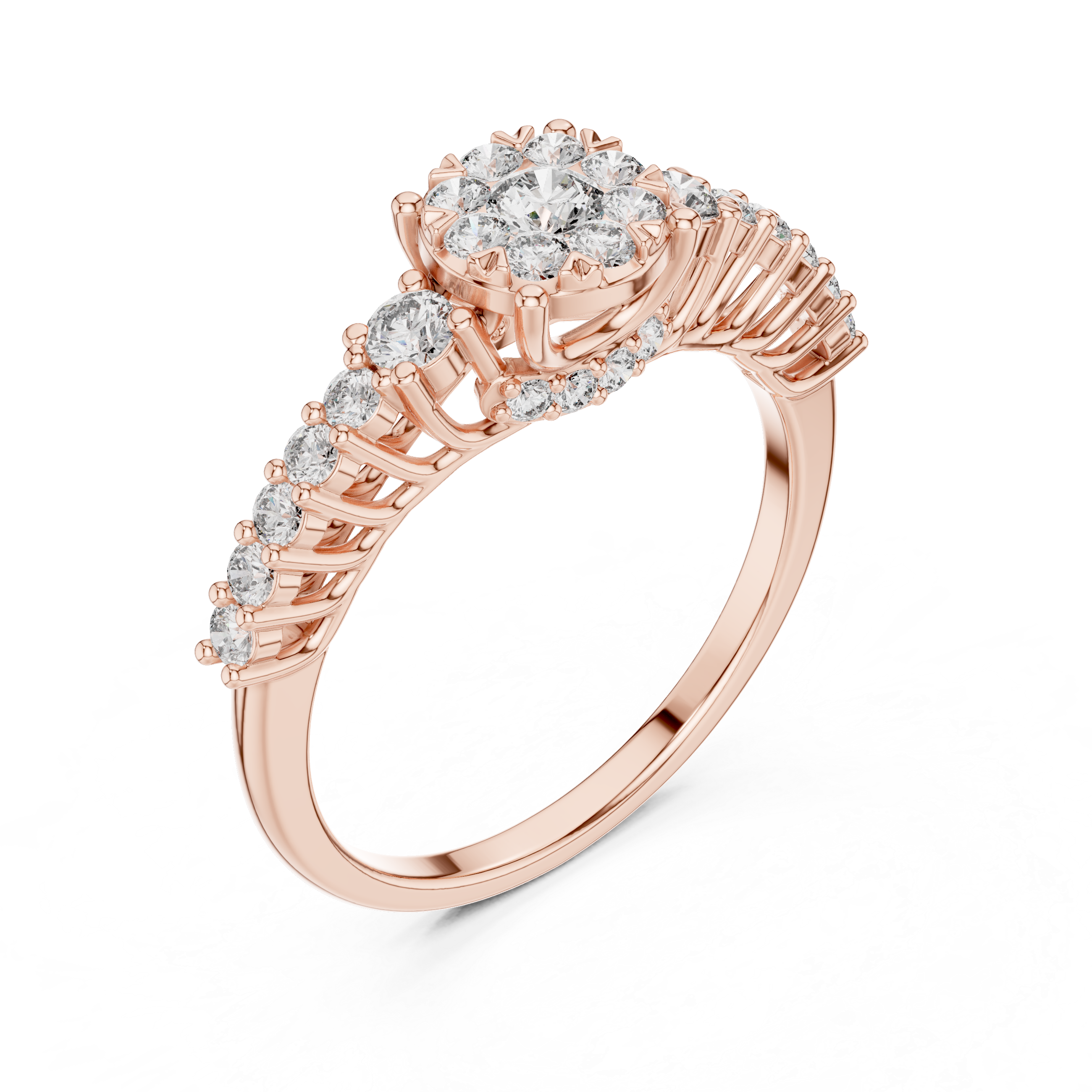 Cosmic Dust lab grown diamond ring