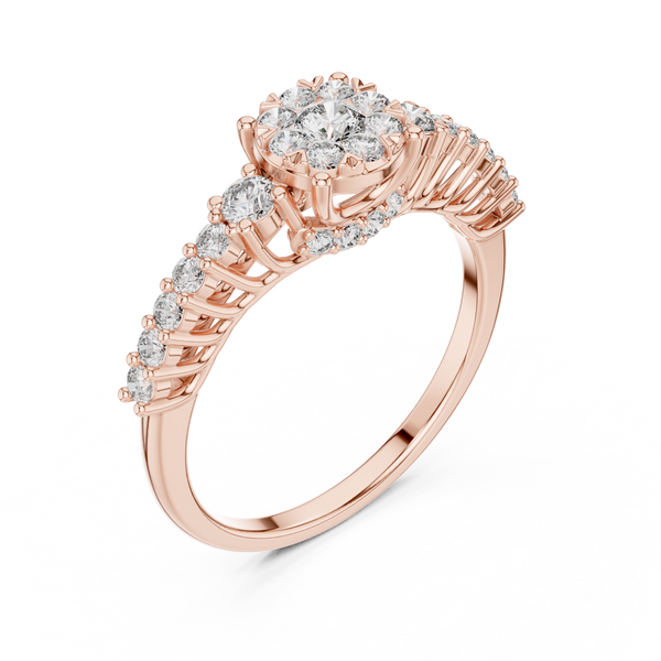 Cosmic Dust lab grown diamond ring