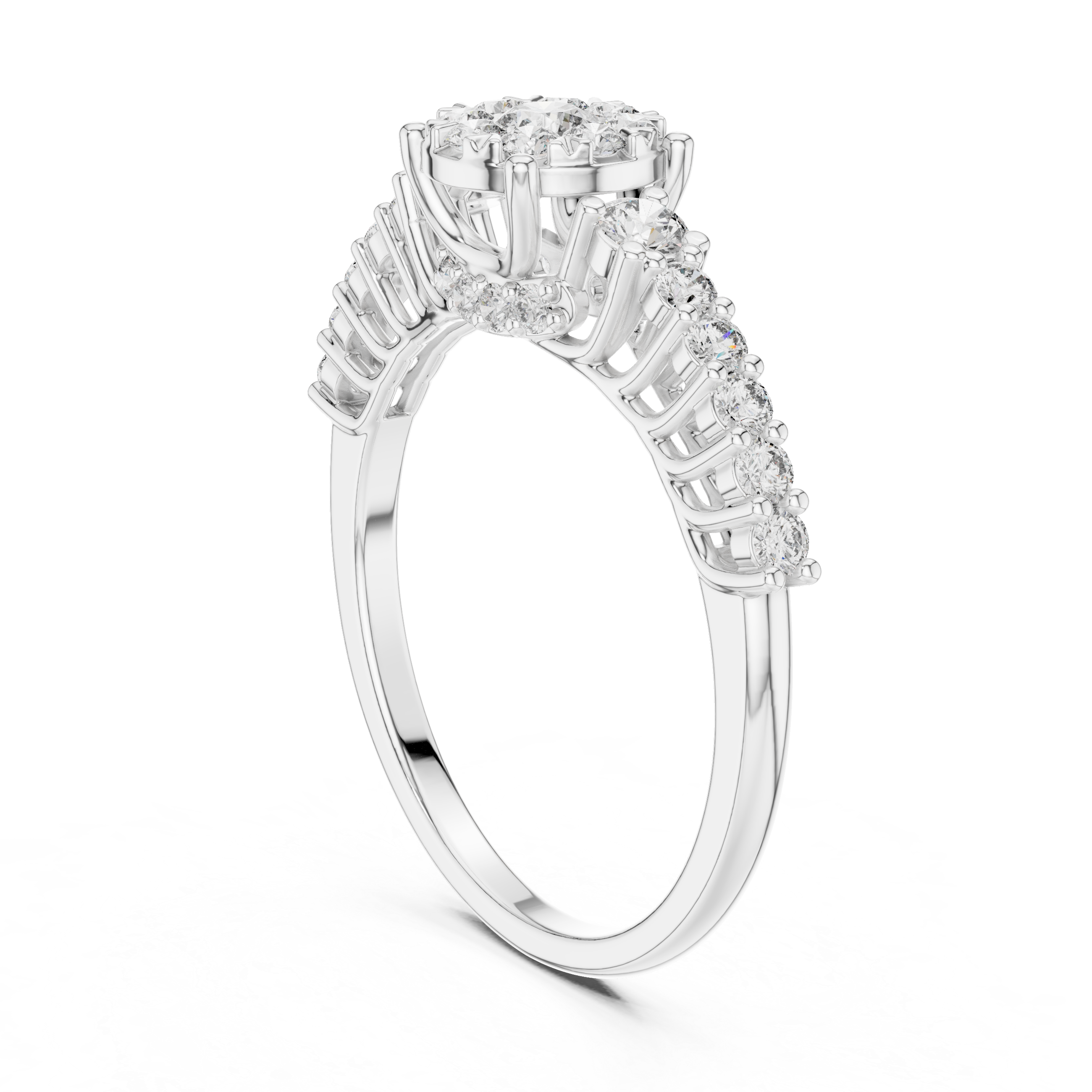 Cosmic Dust lab grown diamond ring