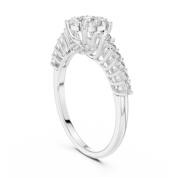 Cosmic Dust lab grown diamond ring