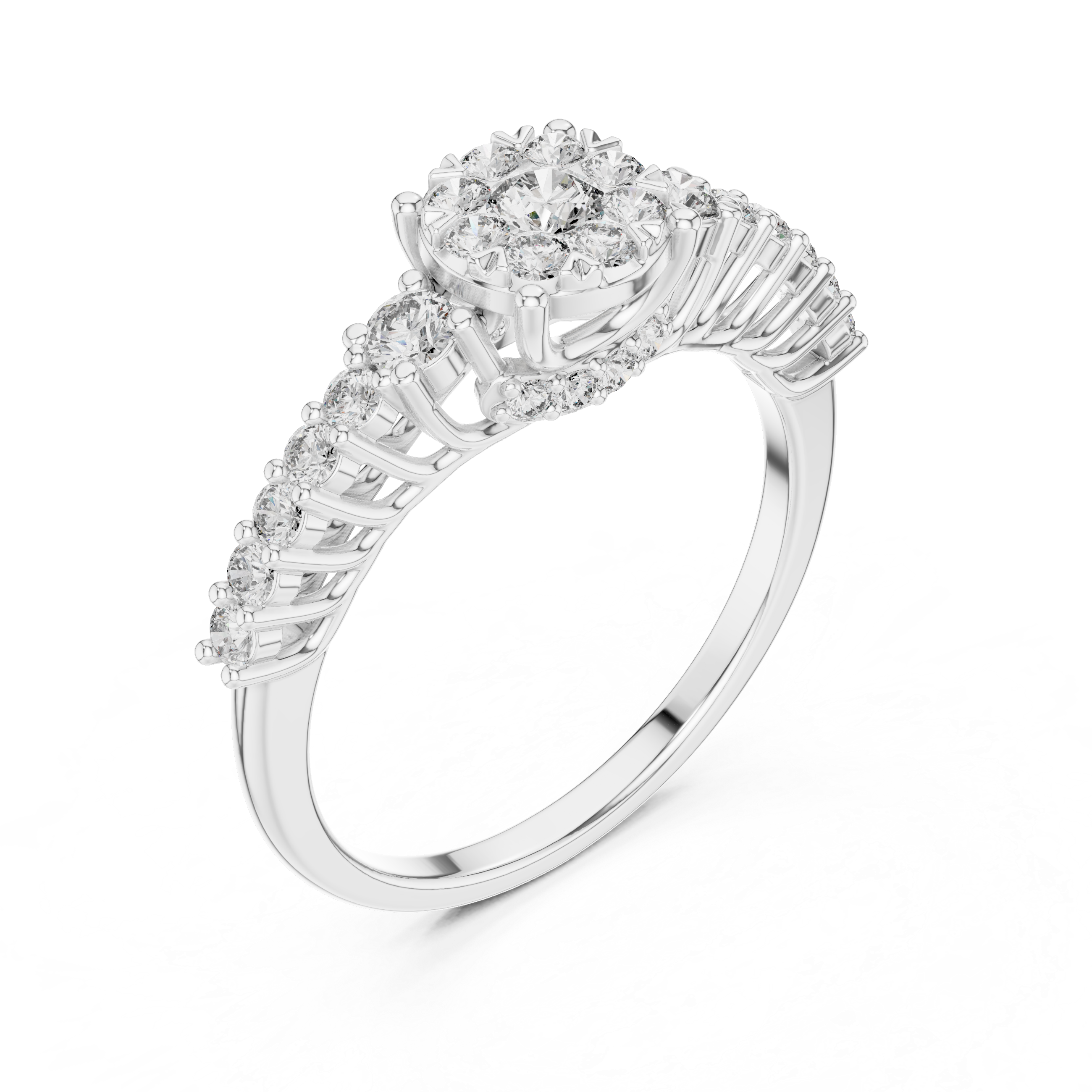 Cosmic Dust lab grown diamond ring