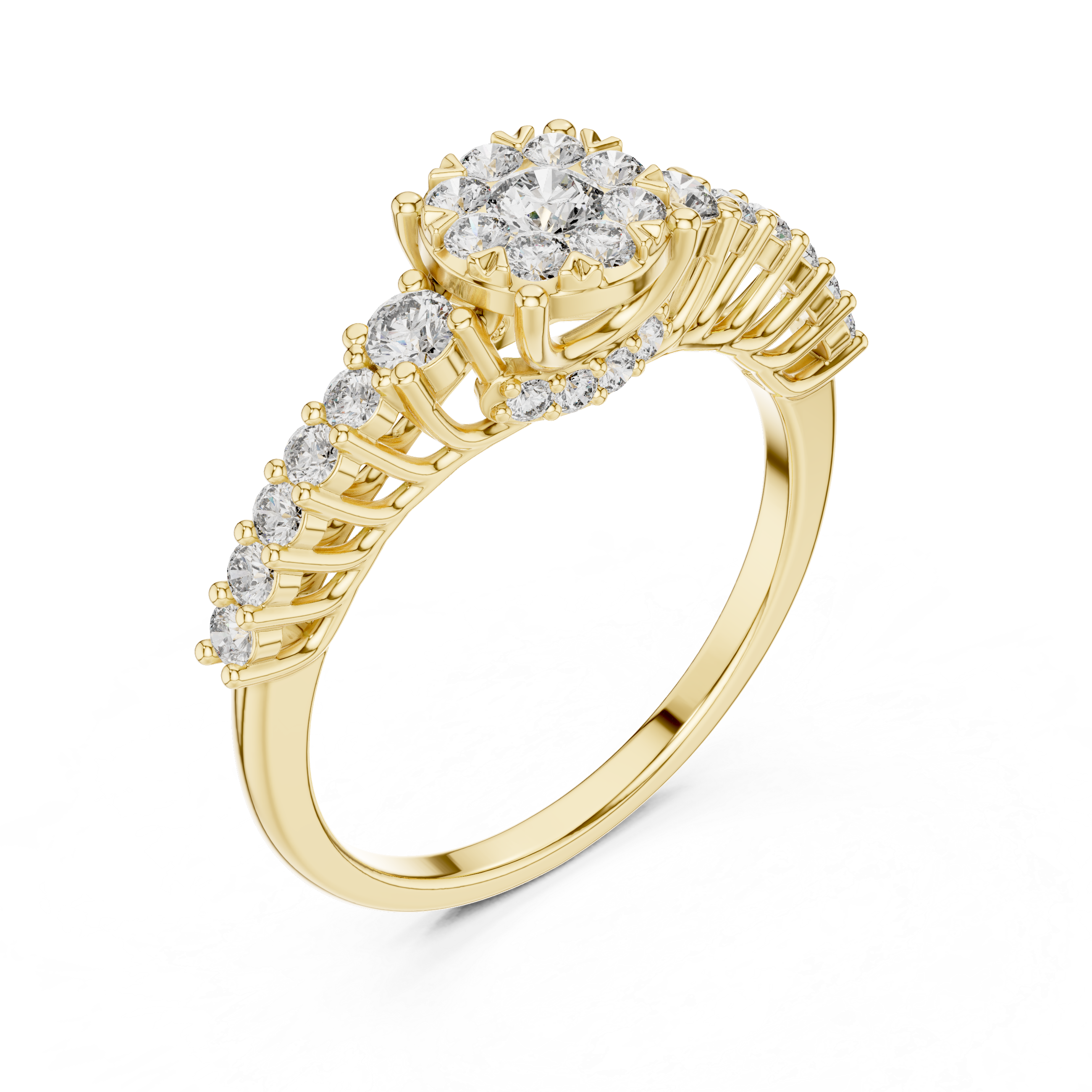 Cosmic Dust lab grown diamond ring