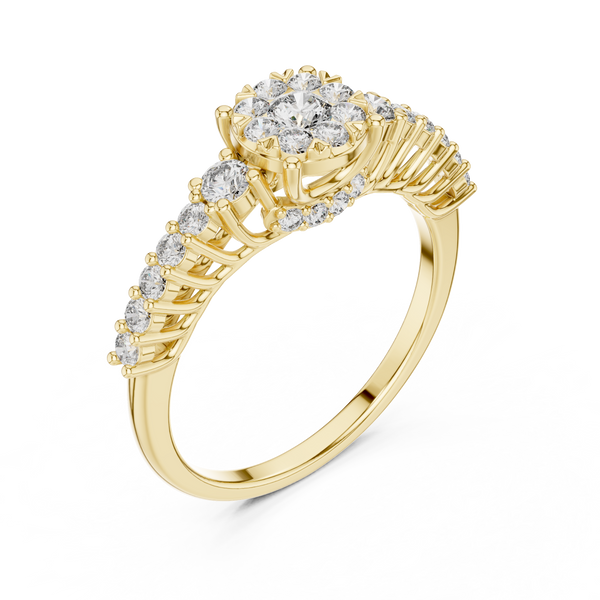 Cosmic Dust lab grown diamond ring