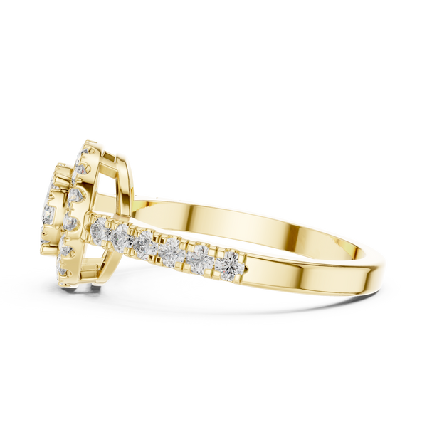 Sunlit Vale lab grown diamond ring