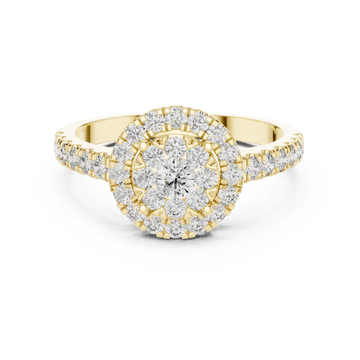 Sunlit Vale lab grown diamond ring