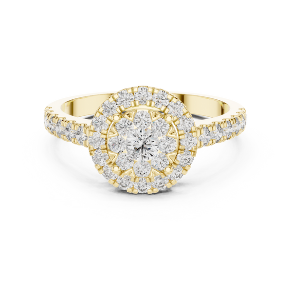 Sunlit Vale lab grown diamond ring