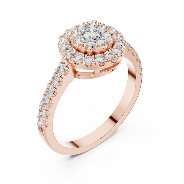 Sunlit Vale lab grown diamond ring