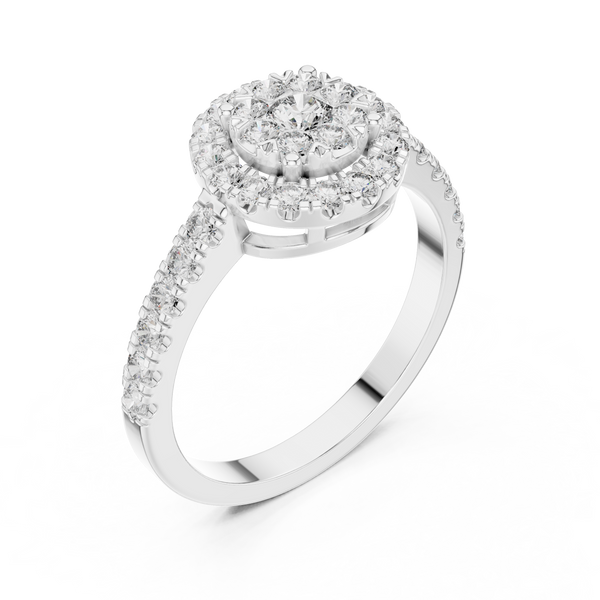 Sunlit Vale lab grown diamond ring