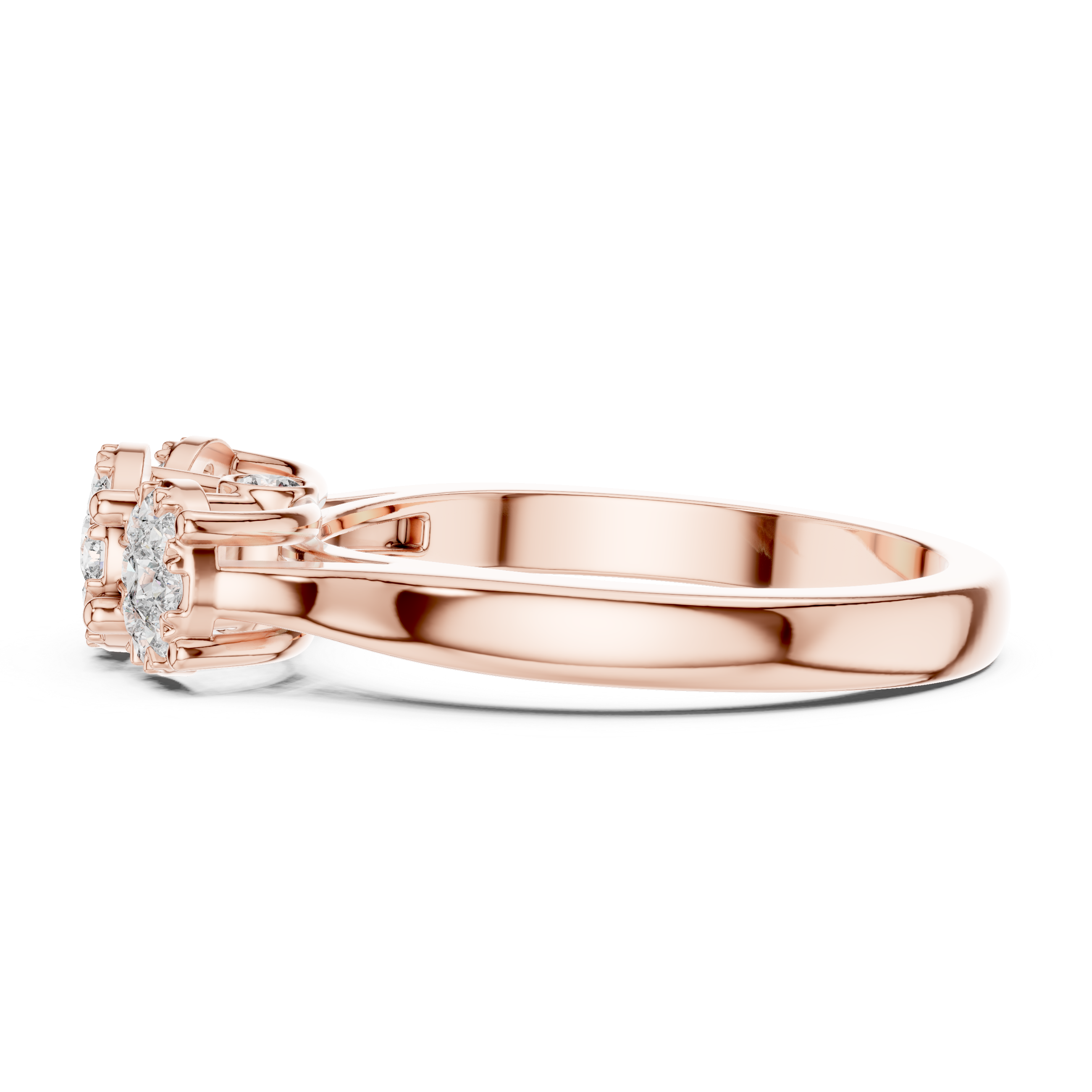 Moonlit Path lab grown diamond ring