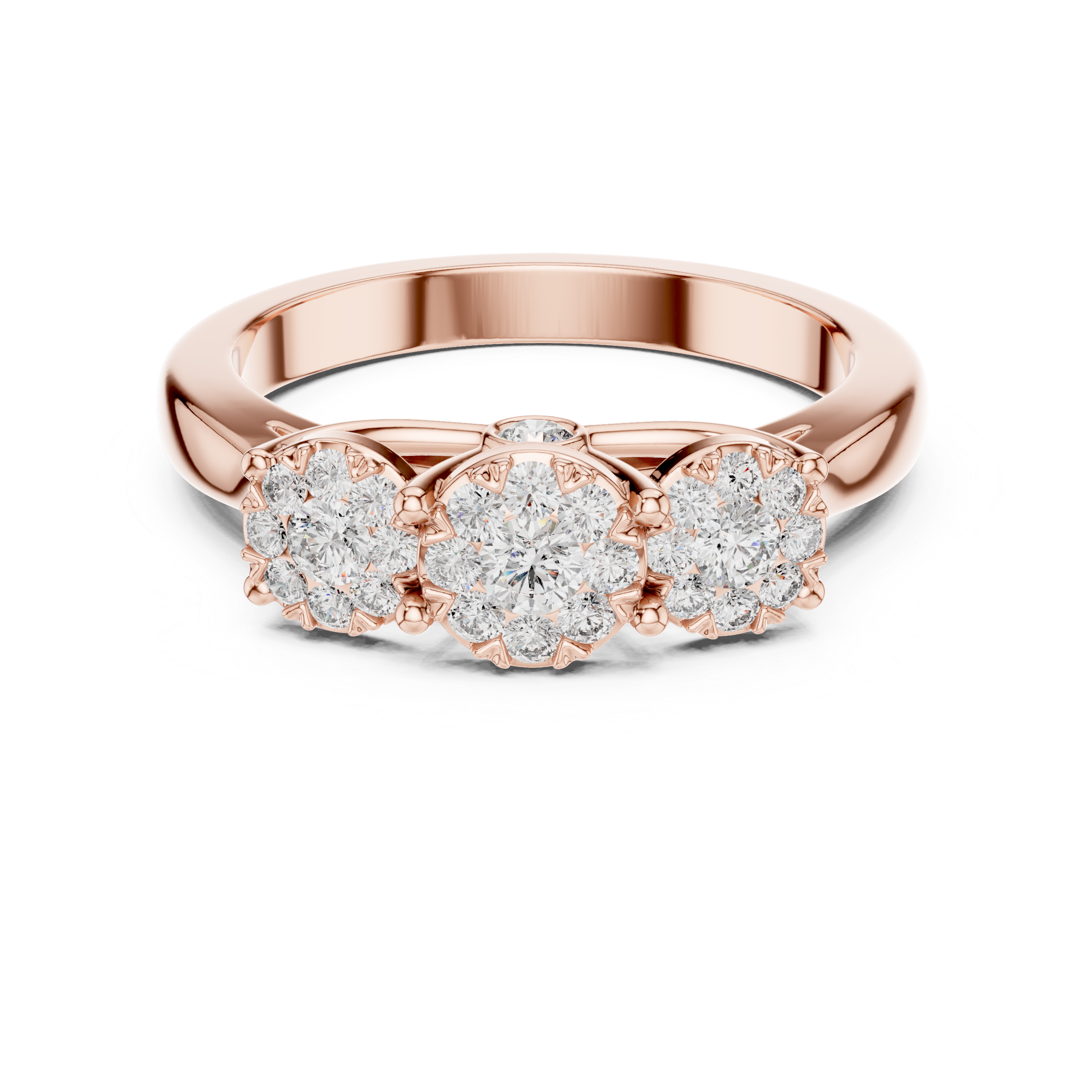 Moonlit Path lab grown diamond ring