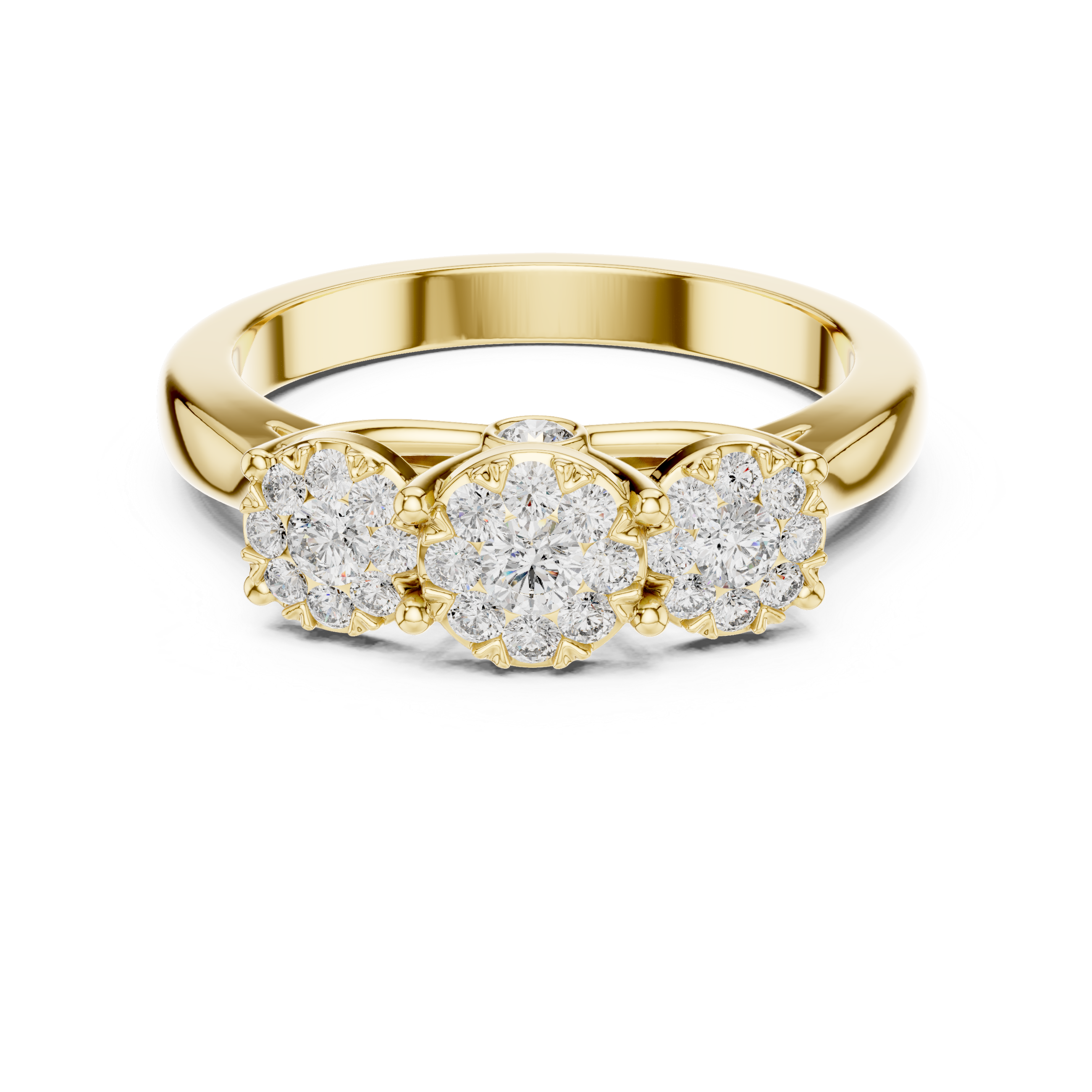 Moonlit Path lab grown diamond ring