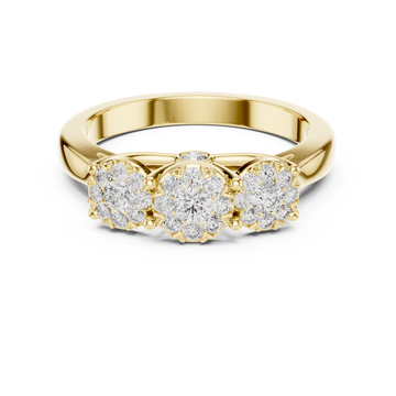 Moonlit Path lab grown diamond ring