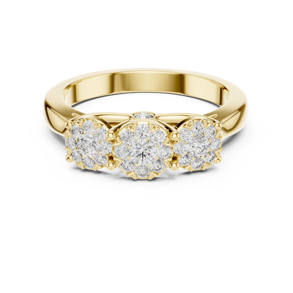 Moonlit Path lab grown diamond ring