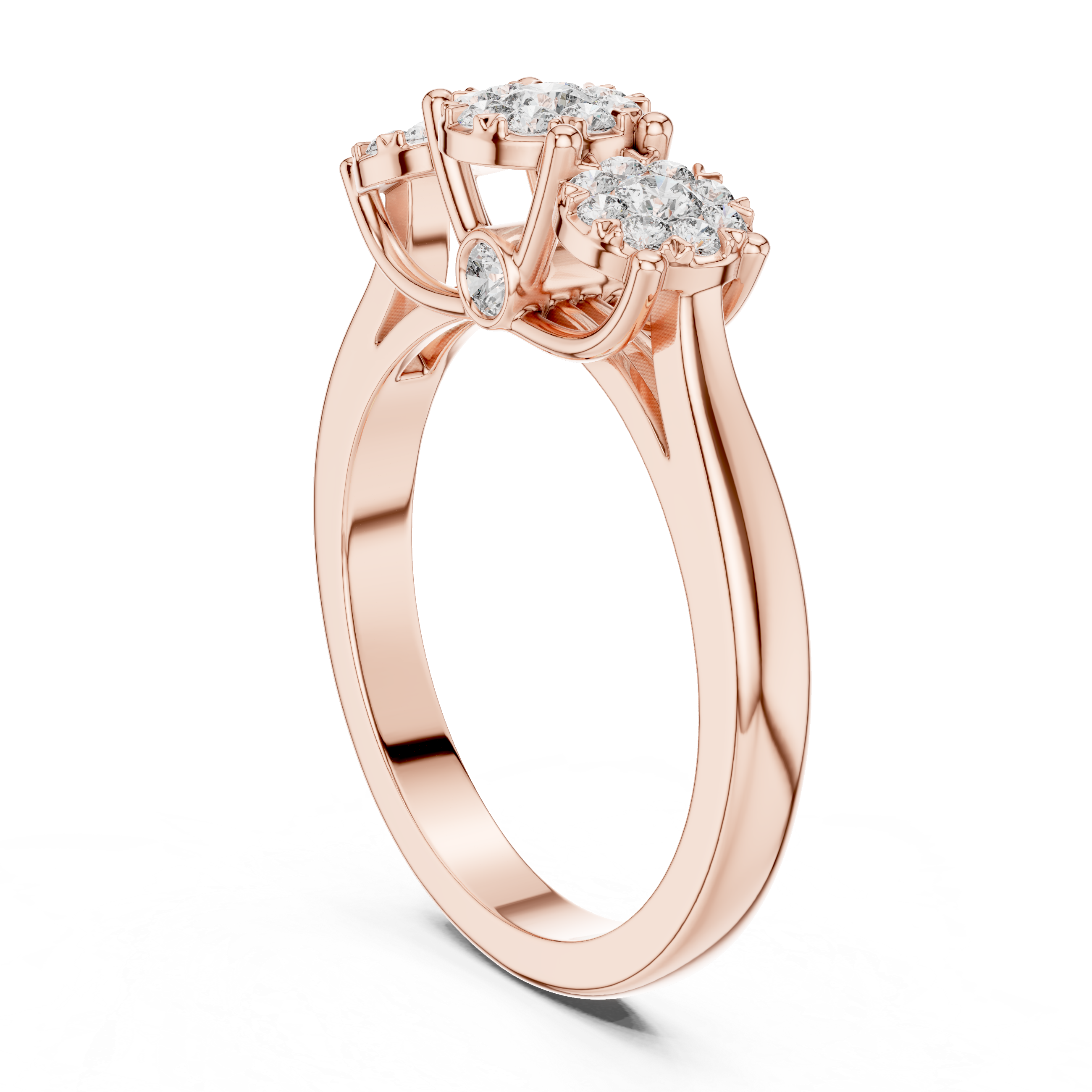 Moonlit Path lab grown diamond ring