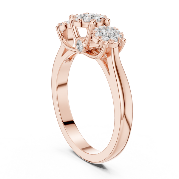 Moonlit Path lab grown diamond ring