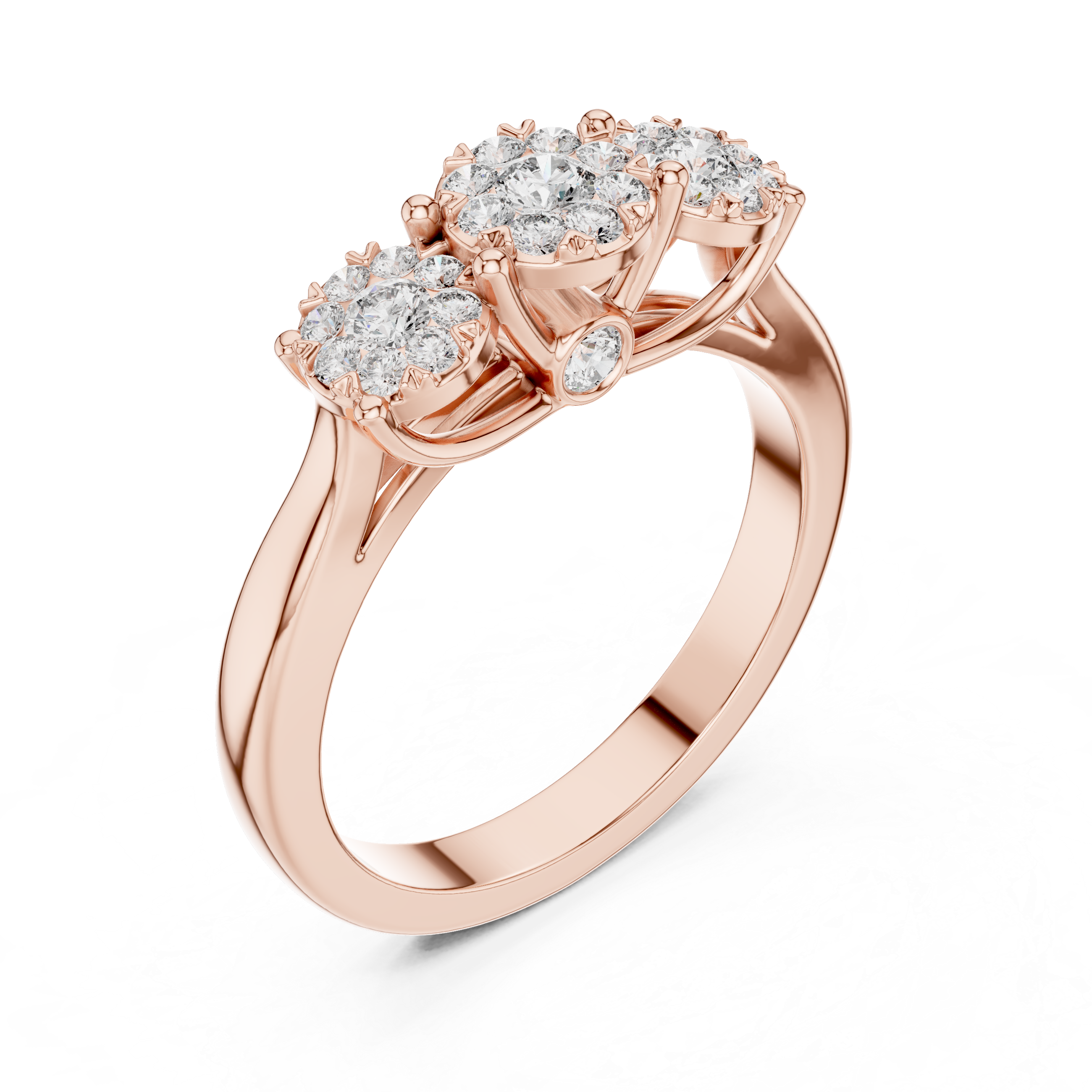Moonlit Path lab grown diamond ring