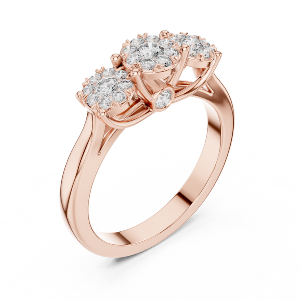 Moonlit Path lab grown diamond ring
