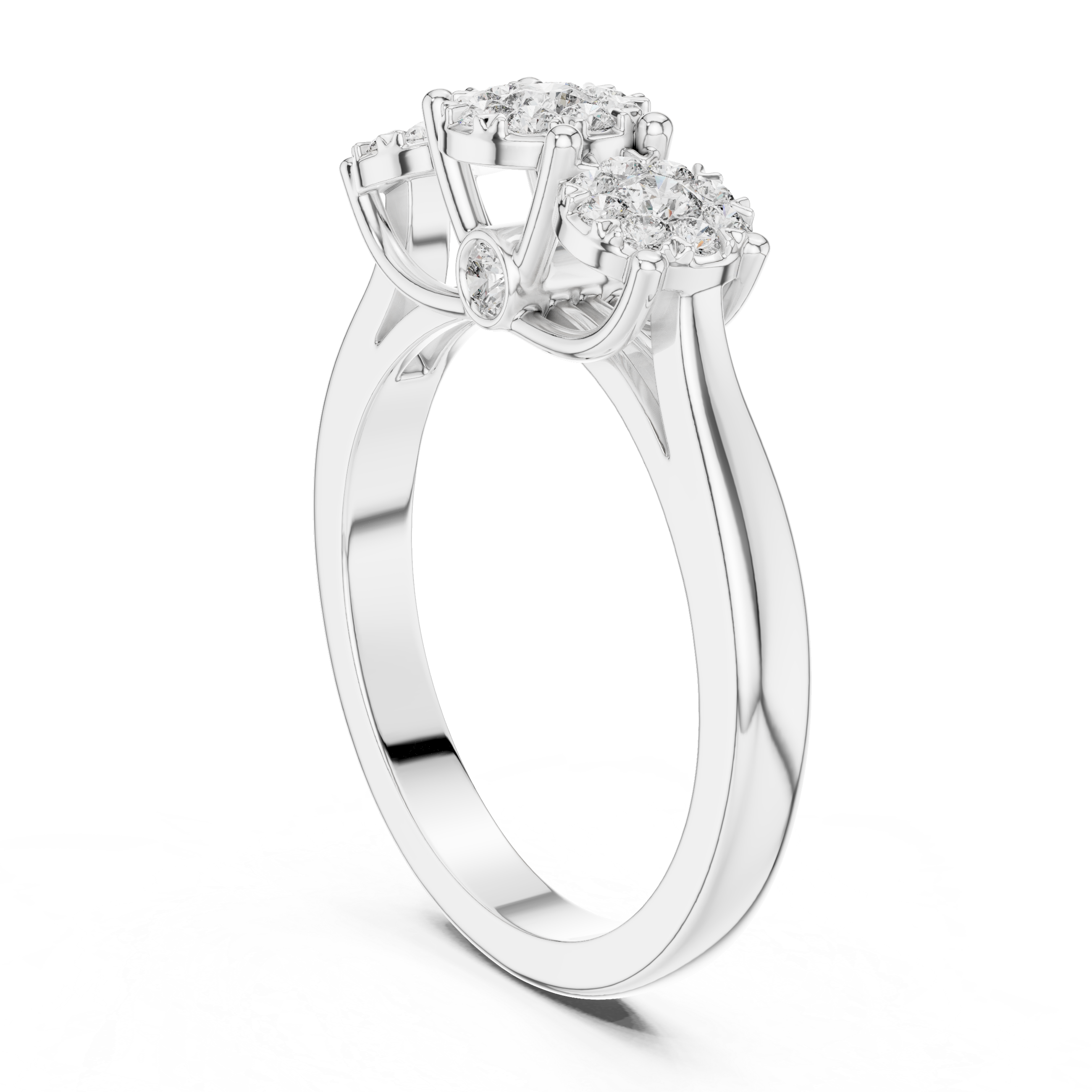 Moonlit Path lab grown diamond ring