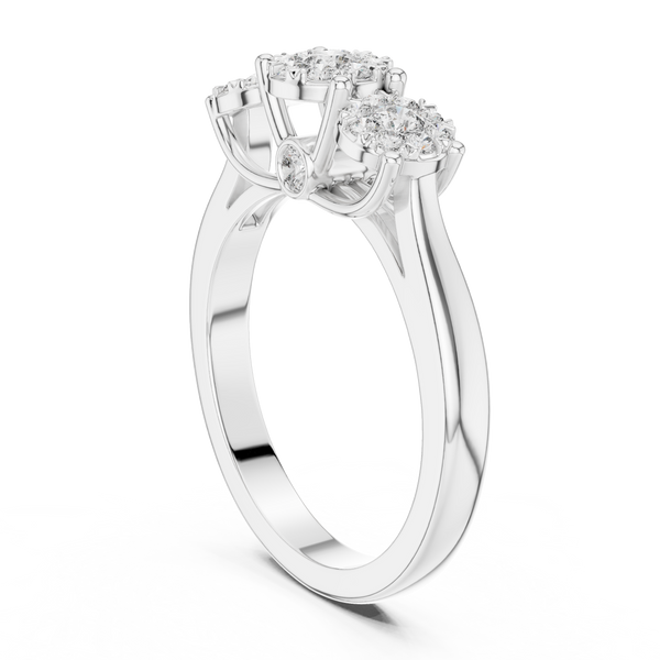 Moonlit Path lab grown diamond ring