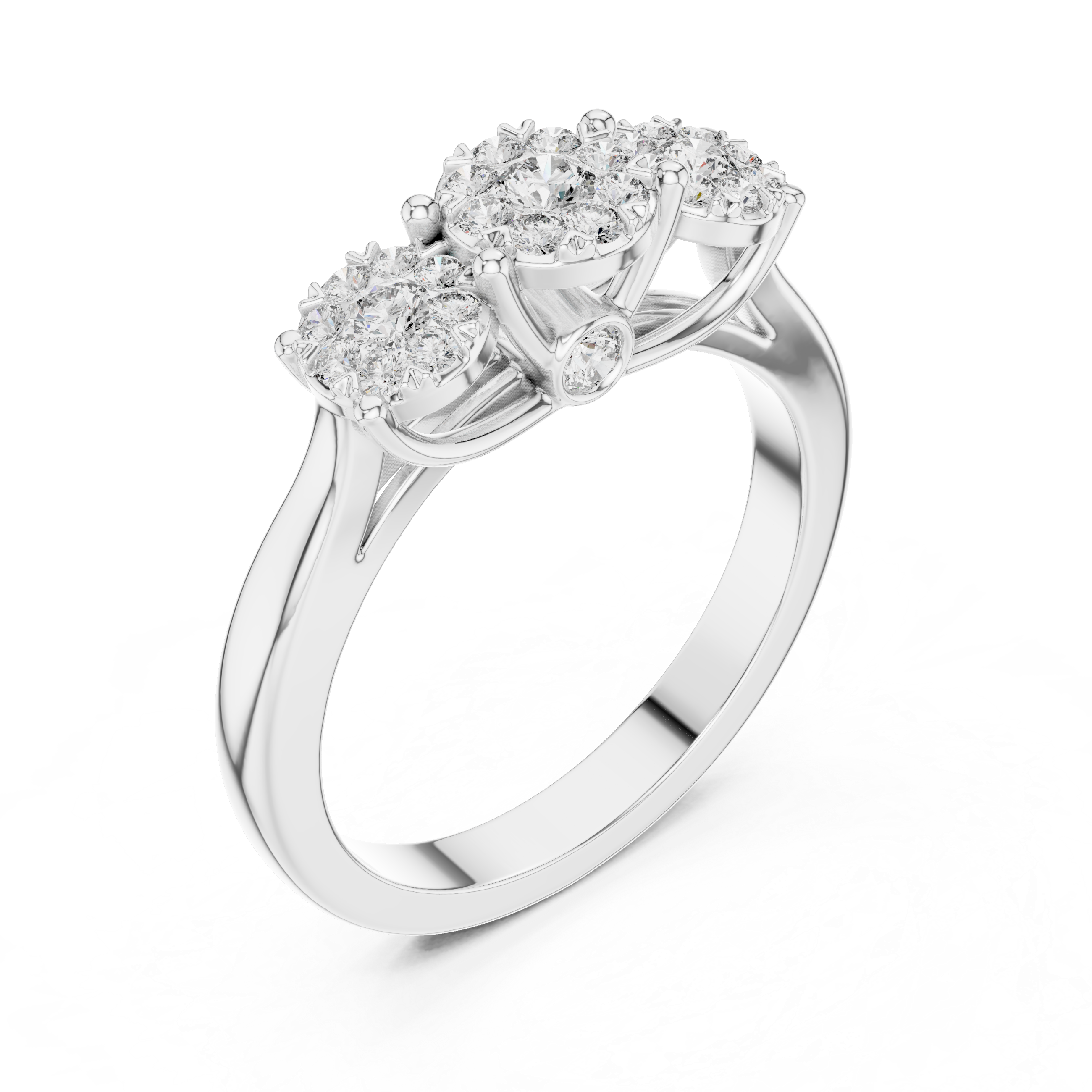 Moonlit Path lab grown diamond ring