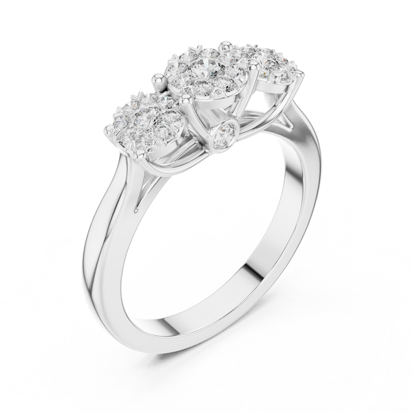 Moonlit Path lab grown diamond ring