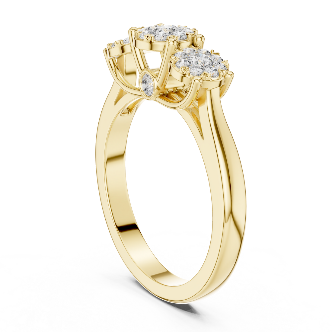 Moonlit Path lab grown diamond ring