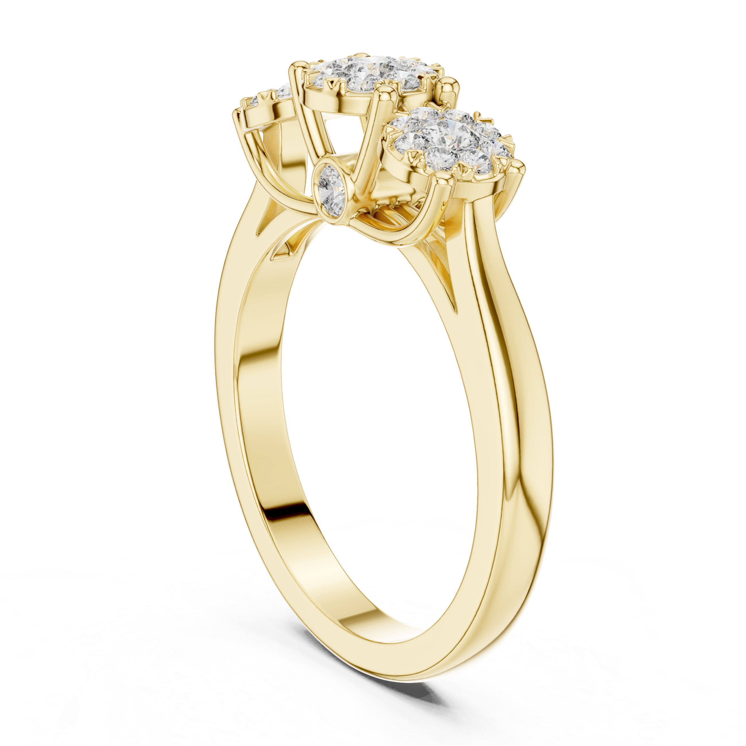 Moonlit Path lab grown diamond ring