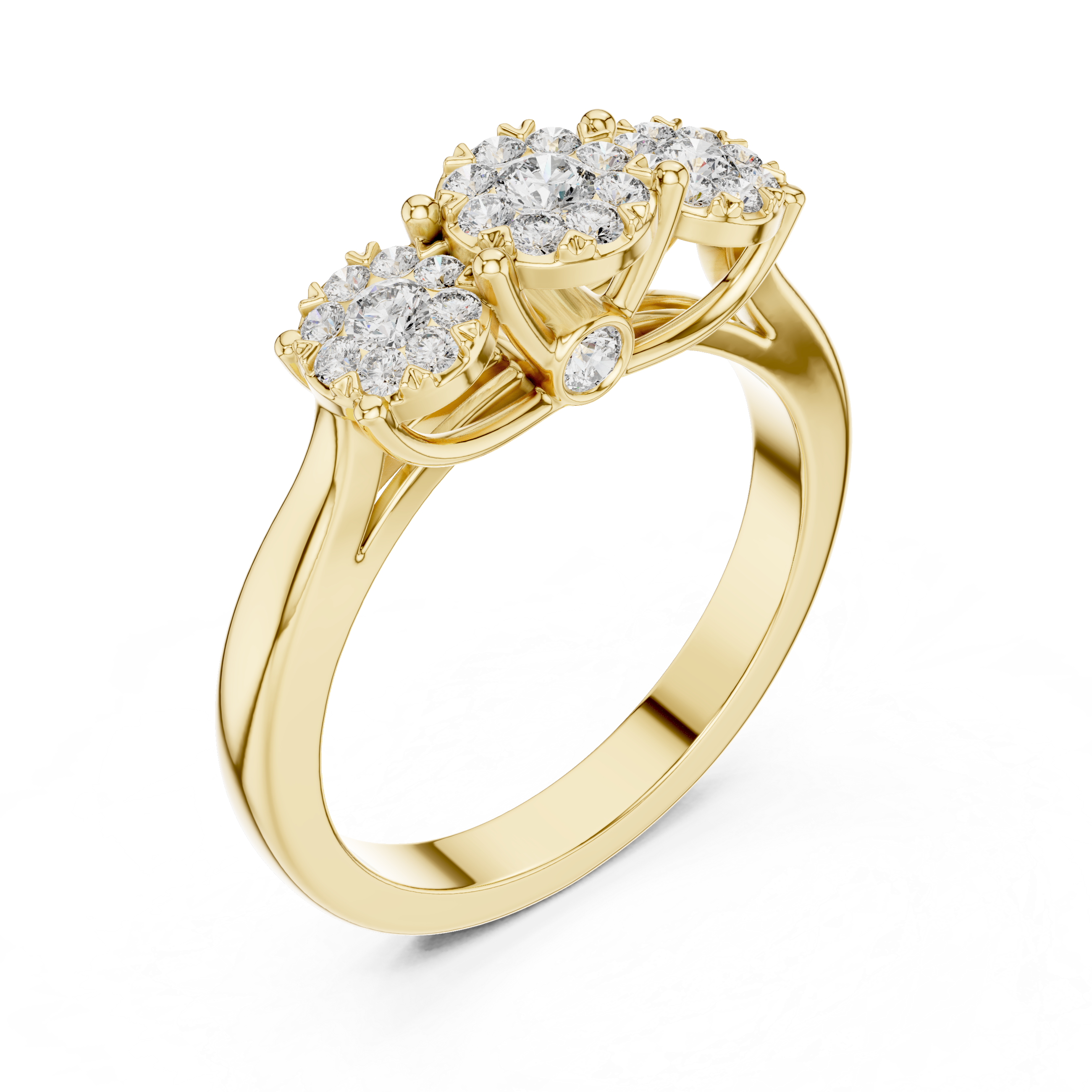 Moonlit Path lab grown diamond ring