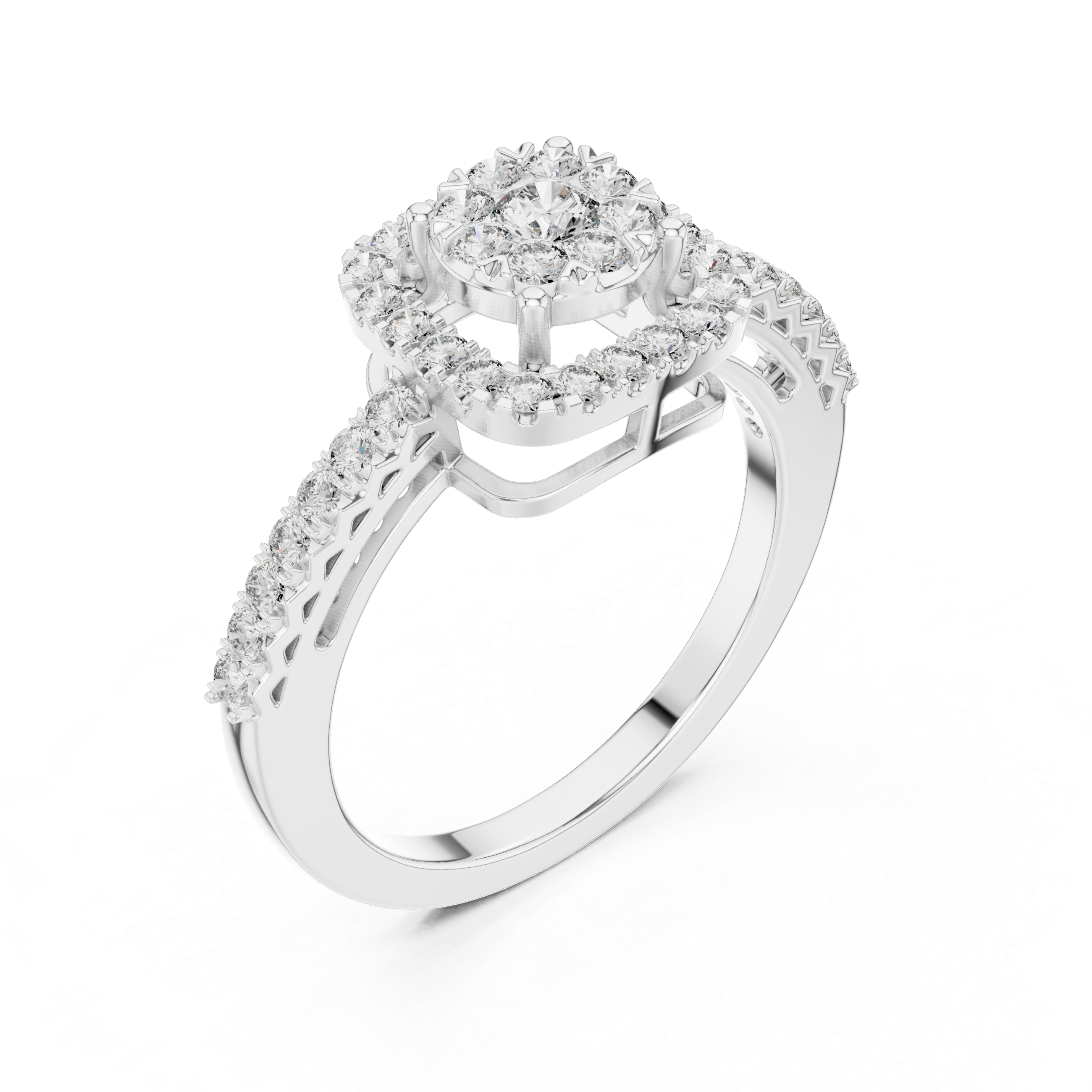 Majestic View lab grown diamond ring