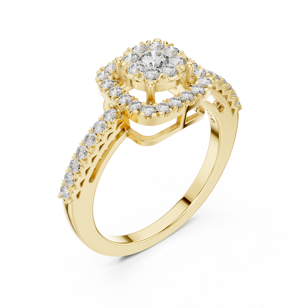 Majestic View lab grown diamond ring