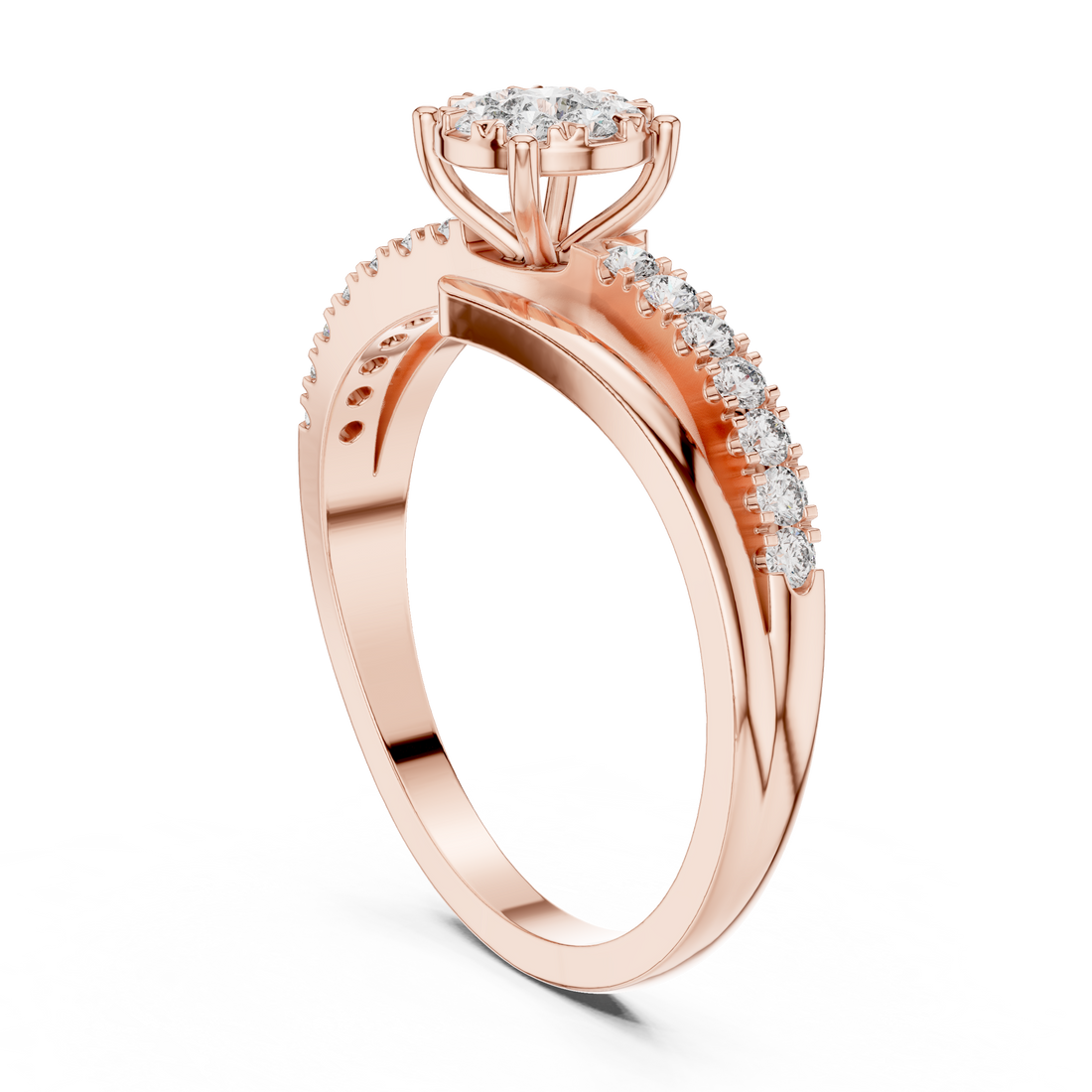 Calm Breeze lab grown diamond ring