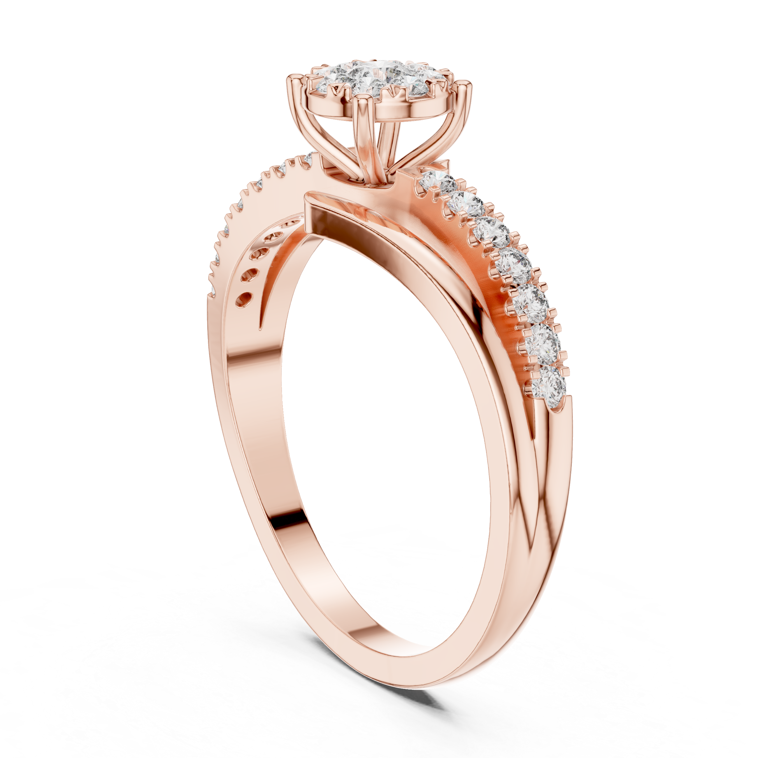 Calm Breeze lab grown diamond ring