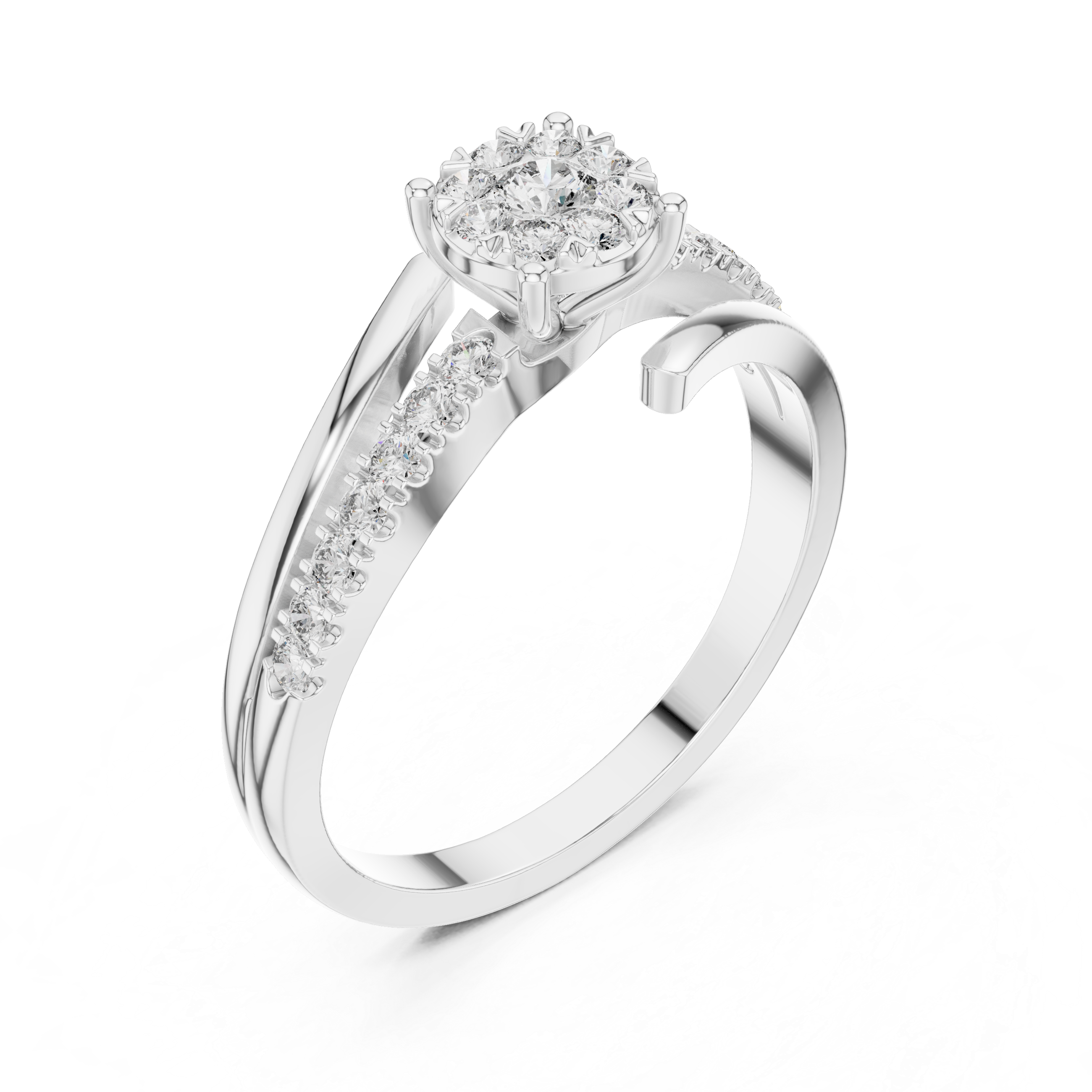 Calm Breeze lab grown diamond ring